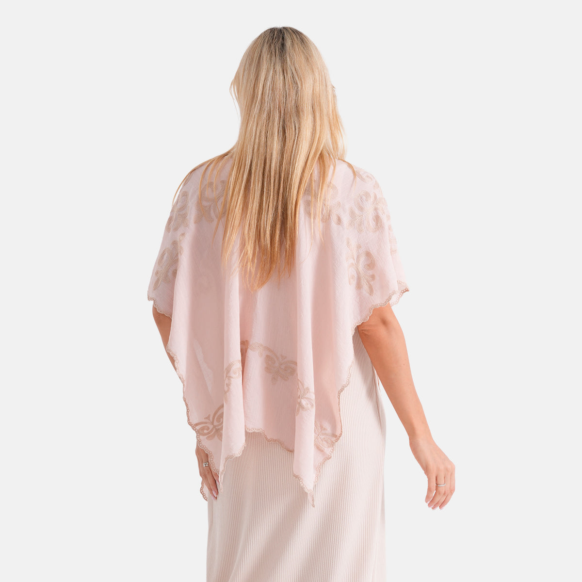 La Marey Two-way Embroidery Kaftan Top (One Size) - Beige V32606038 4