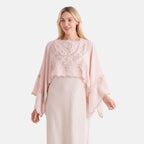 La Marey Two-way Embroidery Kaftan Top (One Size) - Beige_8498059_4