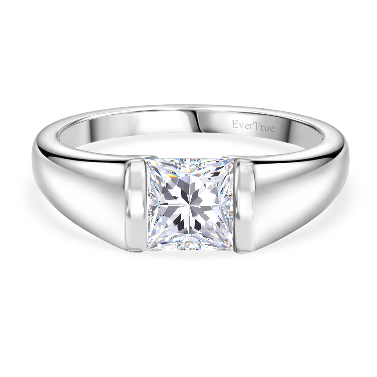 EverTrue - White Cubic Zirconia Solitaire Band Ring 1.80 Ct. V32515457 0