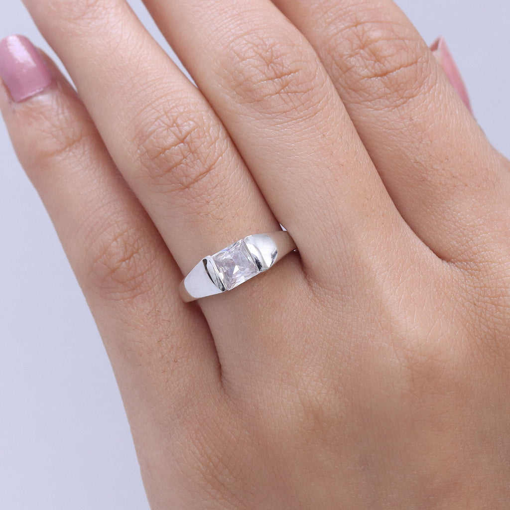 EverTrue - White Cubic Zirconia Solitaire Band Ring 1.80 Ct._8498380_1