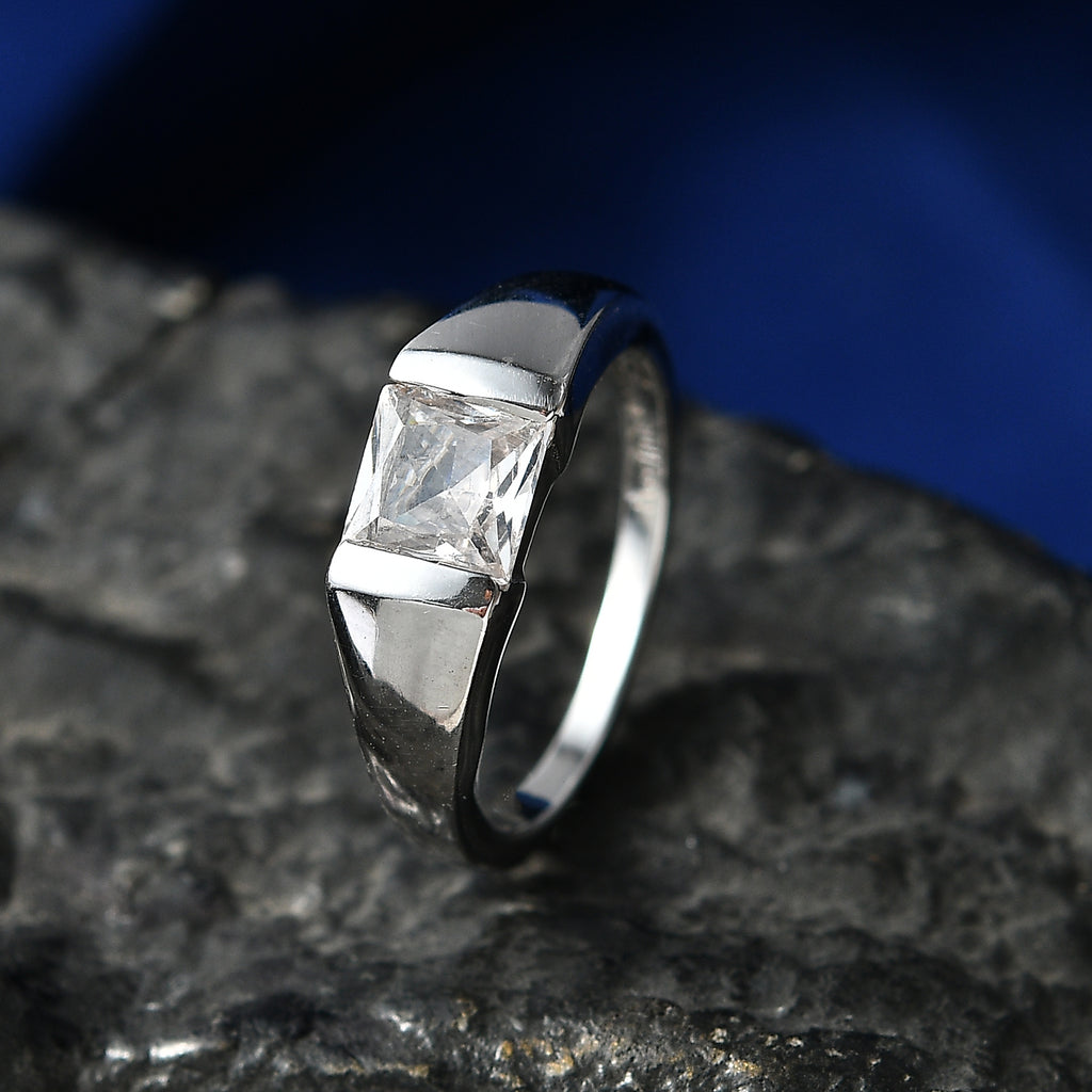 EverTrue - White Cubic Zirconia Solitaire Band Ring 1.80 Ct._8498380_2