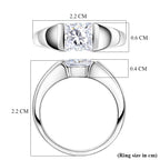 EverTrue - White Cubic Zirconia Solitaire Band Ring 1.80 Ct._8498380_5