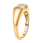 EverTrue - White Cubic Zirconia Solitaire Band Ring in Yellow Gold Tone 1.80 Ct._8498390_3