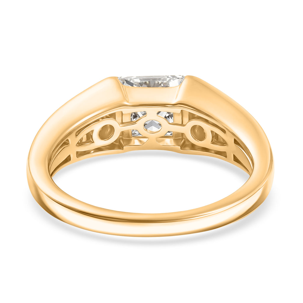 EverTrue - White Cubic Zirconia Solitaire Band Ring in Yellow Gold Tone 1.80 Ct._8498390_4