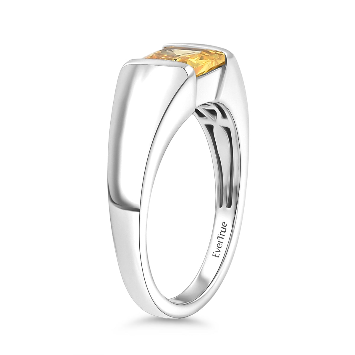 EverTrue - Yellow Cubic Zirconia Solitaire Band Ring 1.73 Ct. V32733347 4