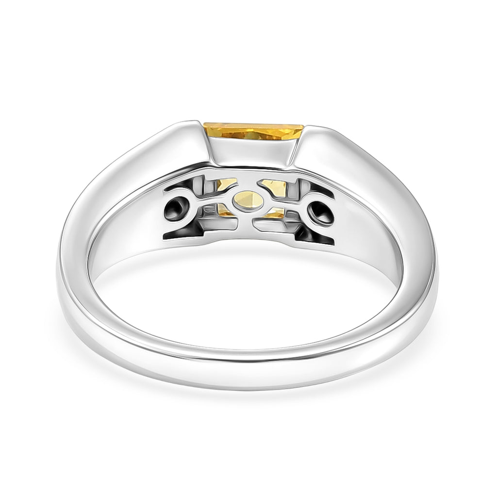 EverTrue - Yellow Cubic Zirconia Solitaire Band Ring 1.73 Ct._8498525_4