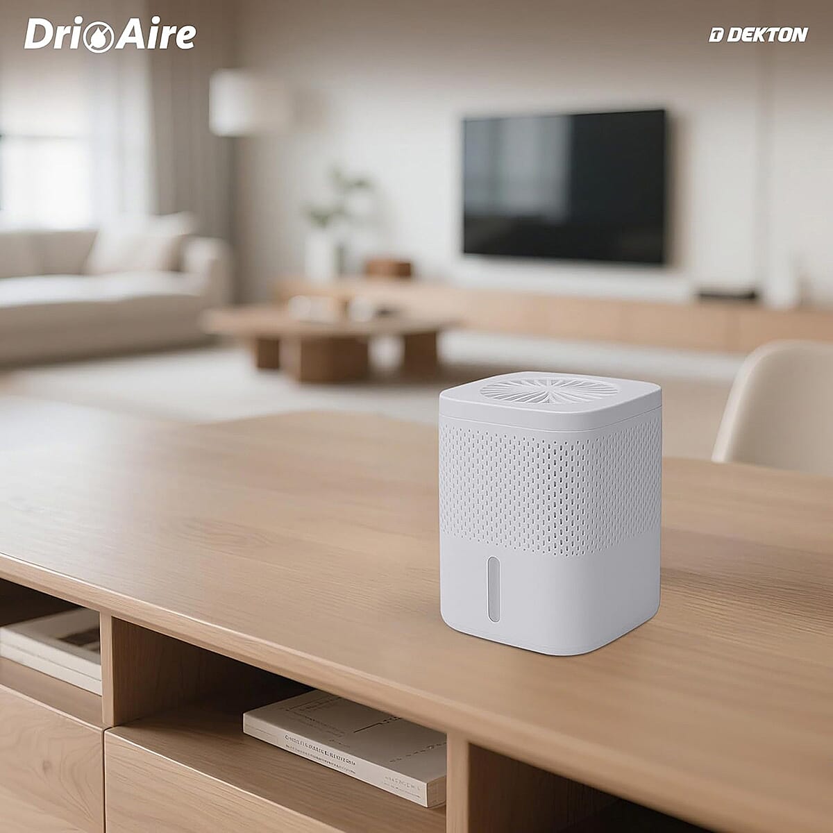 Premium Moisture Absorber White - 1.2L Capacity Dehumidifier with 2 x 700g Refills for Caravans, Cupboards and Bathrooms 8498693 8