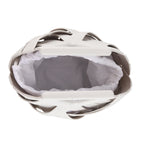 Designer Triangle Handle Clutch Handbag with Removable Pouch & Adjustable Shoulder Strap - White_8498705_5