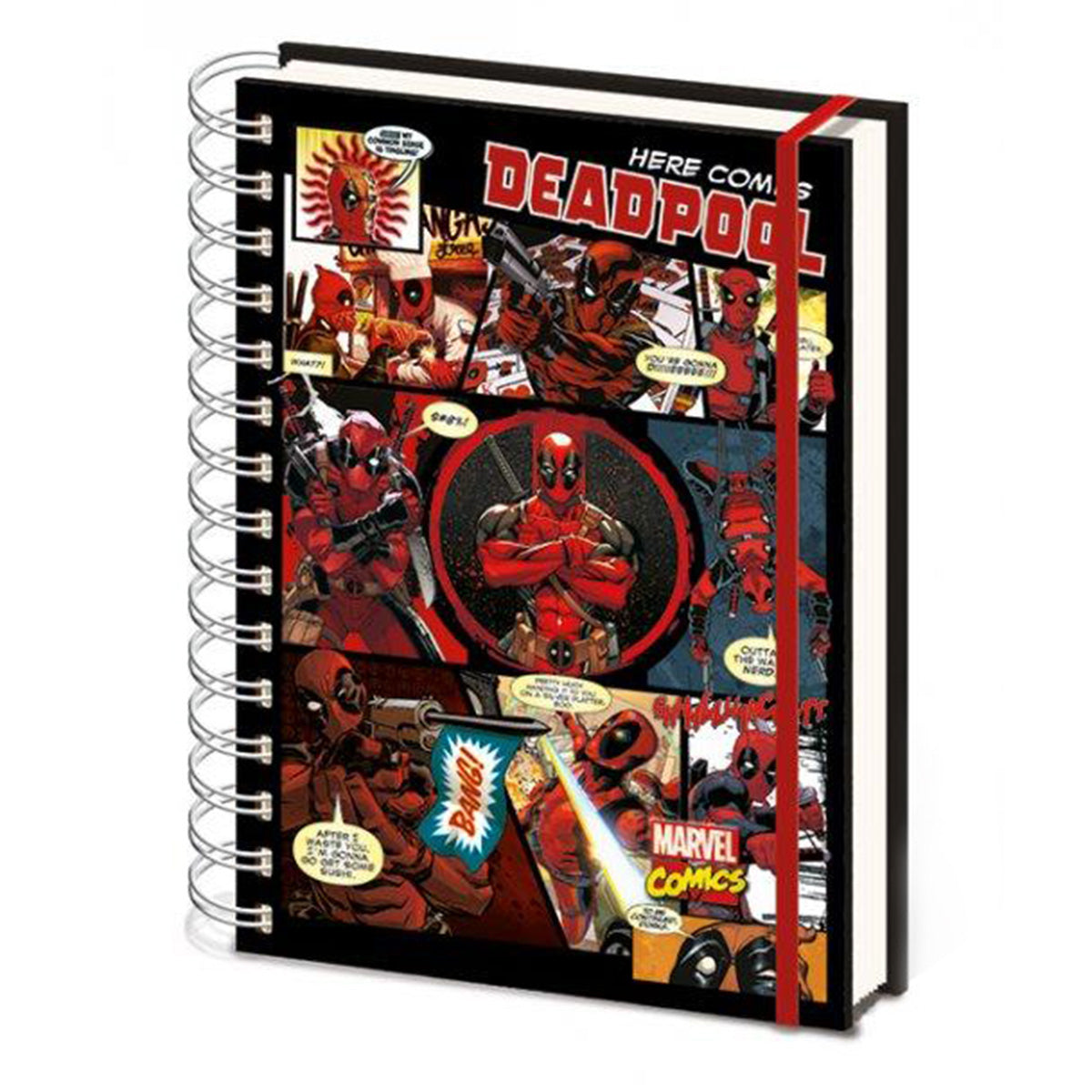 Marvel Deadpool Here Comes Deadpool A5 Notebook - Red V32534078 0