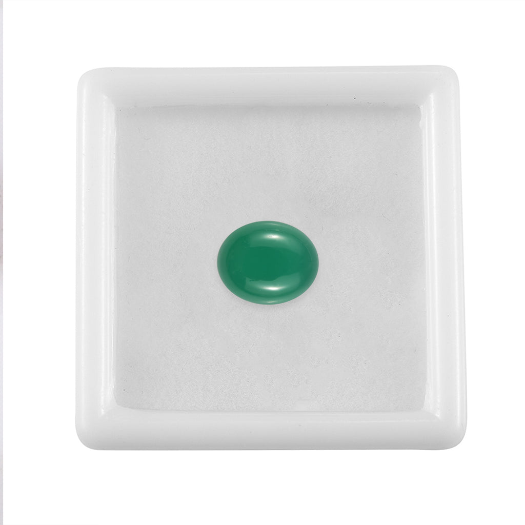 Green Onyx Oval Cut Cut 11X9 mm Gemstone, 3.88 Ct_8499233_2