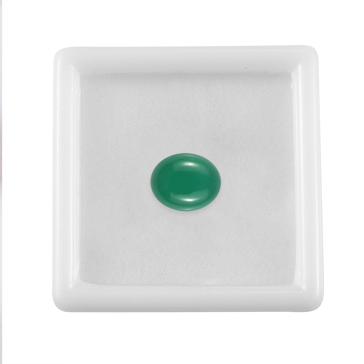 Green Onyx Oval Cut Cut 11X9 mm Gemstone, 3.88 Ct 8499233 3