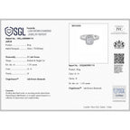 Luxuriant - SGL Certified Lab Grown Diamond (SI/G-H) Emerald Cut Halo Ring in Rhodium Overlay Sterling Silver 1.26 Ct._8499341_4