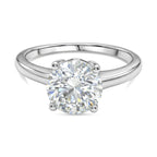 D'Joy Moissanite Solitaire Ring in Rhodium Overlay Sterling Silver 2.13 Ct._8499560