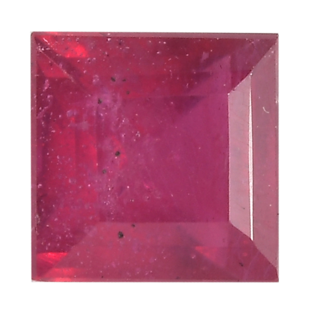 Fissure Filled Ruby Square 5 mm Gemstone, 0.90 Ct 8499663 0