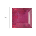 Fissure Filled Ruby Square 5 mm Gemstone, 0.90 Ct_8499663_3