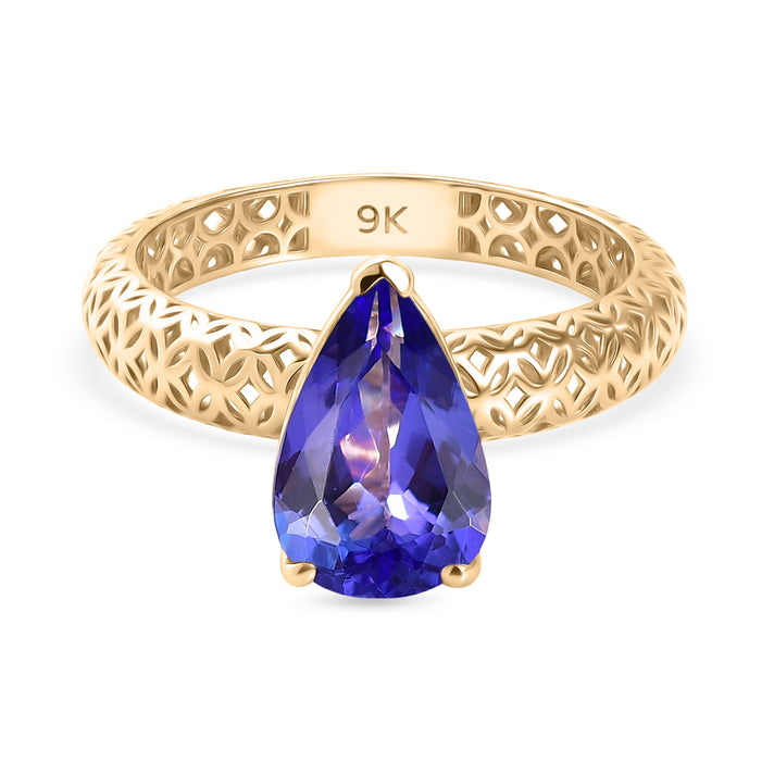 9K Yellow Gold Tanzanite Solitaire Ring 1.91 Ct. 8499782 1