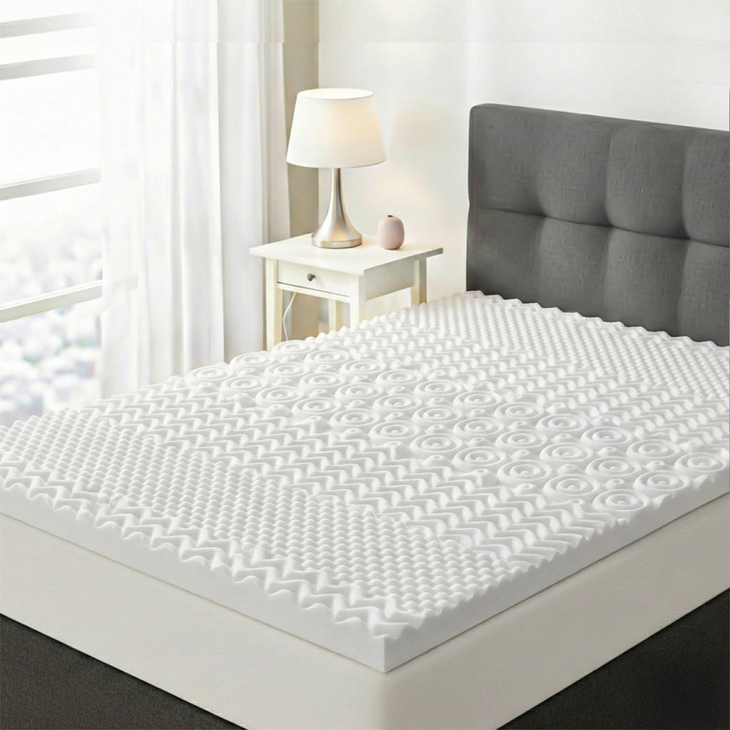 LIVMORE 7 Zone 4cm Deep Memory Foam Lavender Infused Mattress Topper (King Size 150x4 cm)_8499806
