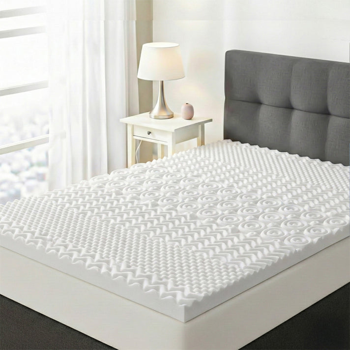 LIVMORE 7 Zone 4cm Deep Memory Foam Lavender Infused Mattress Topper (King size 150*200cm) 8499806 1