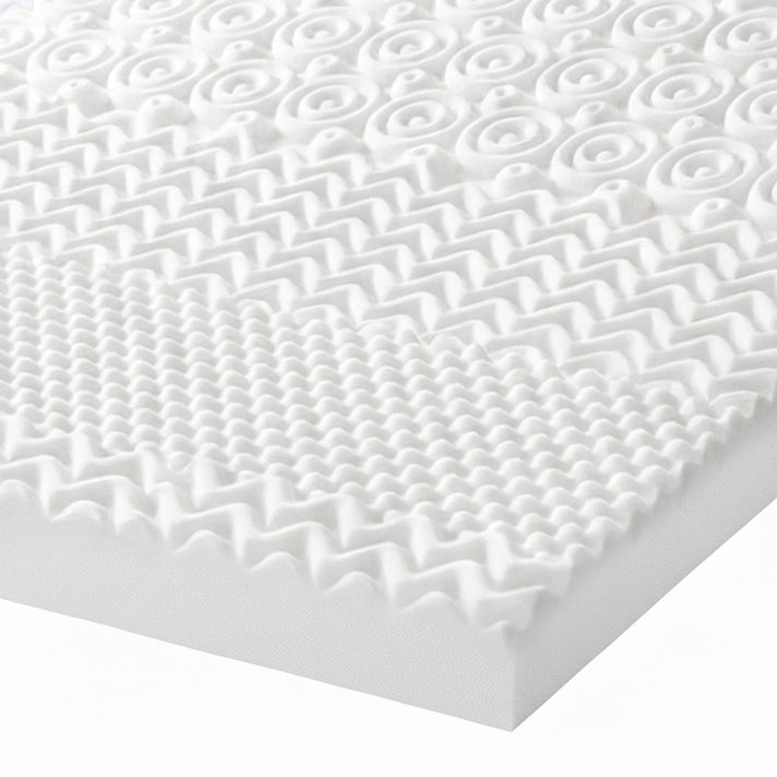 LIVMORE 7 Zone 4cm Deep Memory Foam Lavender Infused Mattress Topper (King size 150*200cm) 8499806 2