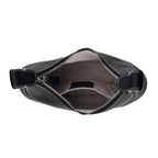 Genuine Leather 2-in-1 Slouchy Crescent Hobo & Convertible Crossbody Shoulder Bag - Black_8499862_6