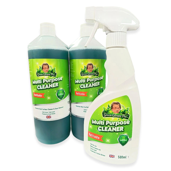 Green Gleam Multi Purpose Cleaning Solution 2x (Total 2L) + Sprayer Bottle - MAKES UP TO 200 BOTTLES! 8499867 1