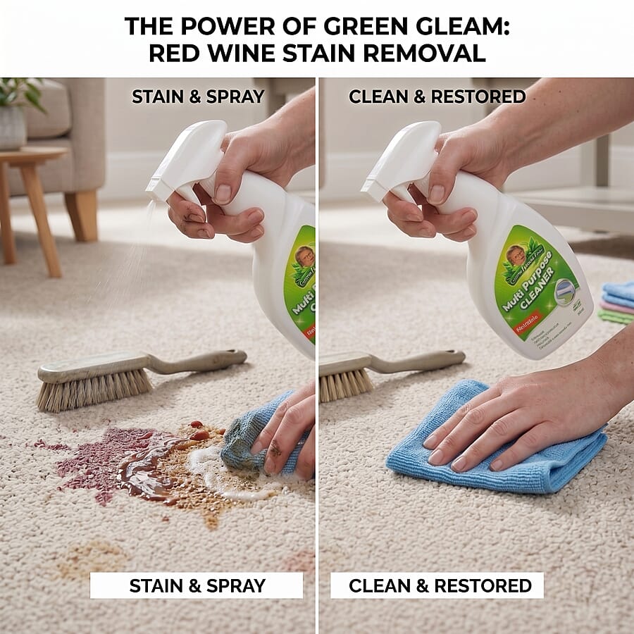 Green Gleam Multi Purpose Cleaning Solution 2x (Total 2L) + Sprayer Bottle - MAKES UP TO 200 BOTTLES! 8499867 5