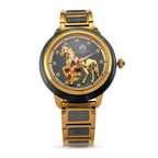 William Hunt Limited Edition Hand Assembled Type A Natural Jadeite Automatic 5ATM WR 3D Horse Pattern Dial Unisex Watch 90.10 Ct (43MM Case)_8499958