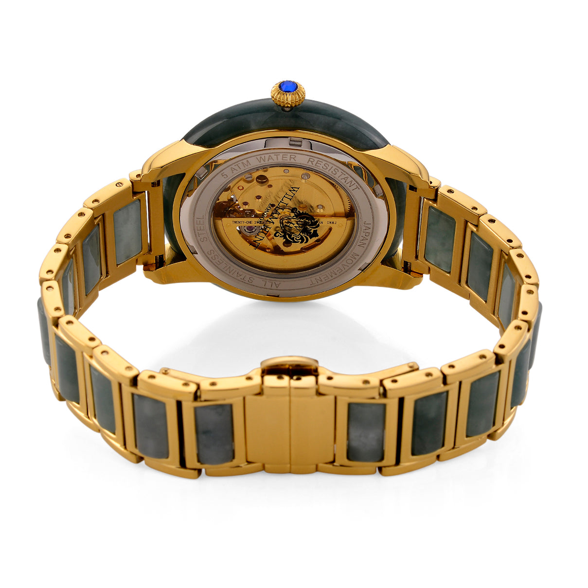 William Hunt Limited Edition Hand Assembled Type A Natural Jadeite Automatic 5ATM WR 3D Horse Pattern Dial Unisex Watch 90.10 Ct (43MM Case) 8499958 7