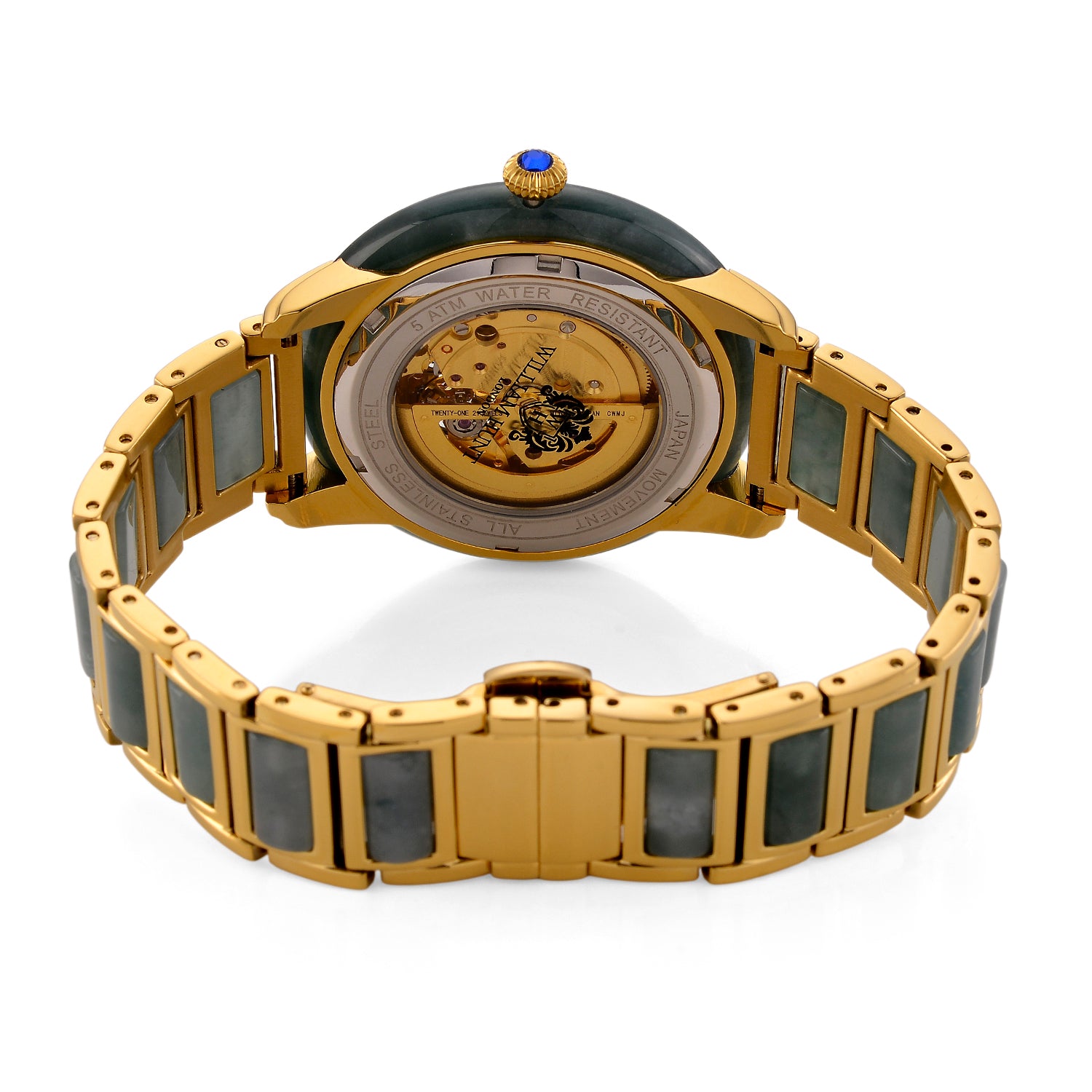 William Hunt Limited Edition Hand Assembled Type A Natural Jadeite Automatic 5ATM WR 3D Horse Pattern Dial Unisex Watch 90.10 Ct (43MM Case) 8499958 7