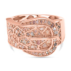 D'Joy Natural Pink Diamond Ring in 18K Vermeil Rose Gold Plated Sterling Silver 0.62ct_8500166