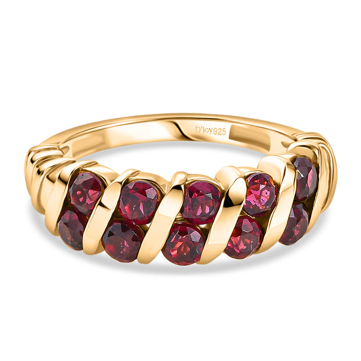 D'Joy Rhodolite Garnet Ring in Yellow Gold Plated Sterling Silver  1.81 Ct. 8500423 1