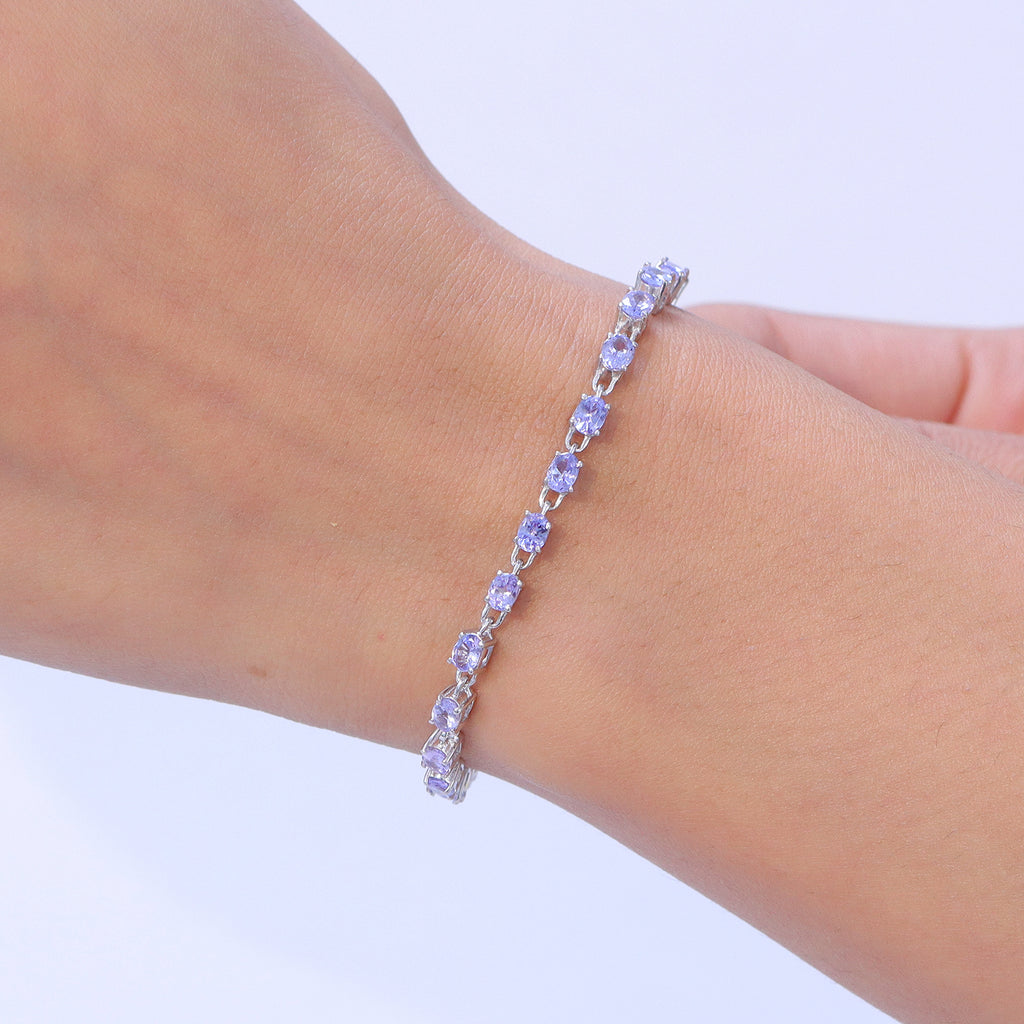 EverTrue - Tanzanite Tennis Bracelet (Size - 7+2 Ext) with GB Lock Box 3.20 Ct._8500695_1