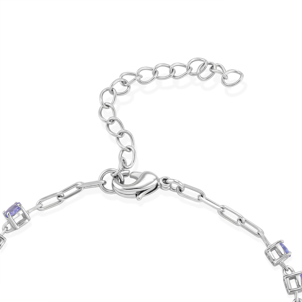 EverTrue - Tanzanite Tennis Bracelet (Size - 7+2 Ext) with GB Lock Box 3.20 Ct._8500695_3