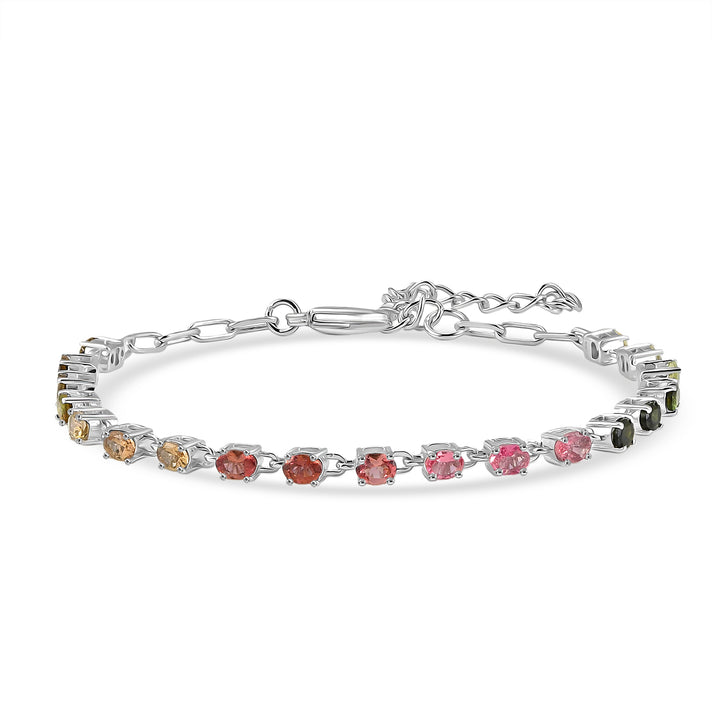 JCK Vegas Close Out - Multi-TourmalineTennis Bracelet (Size - 7-2 Ext) with Lobster Clasp 3.25 Ct. 8500700 1