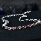 JCK Vegas Close Out - Multi-TourmalineTennis Bracelet (Size - 7+2 Ext) with Lobster Clasp 3.25 Ct._8500700_2