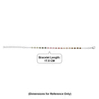 JCK Vegas Close Out - Multi-TourmalineTennis Bracelet (Size - 7+2 Ext) with Lobster Clasp 3.25 Ct._8500700_4