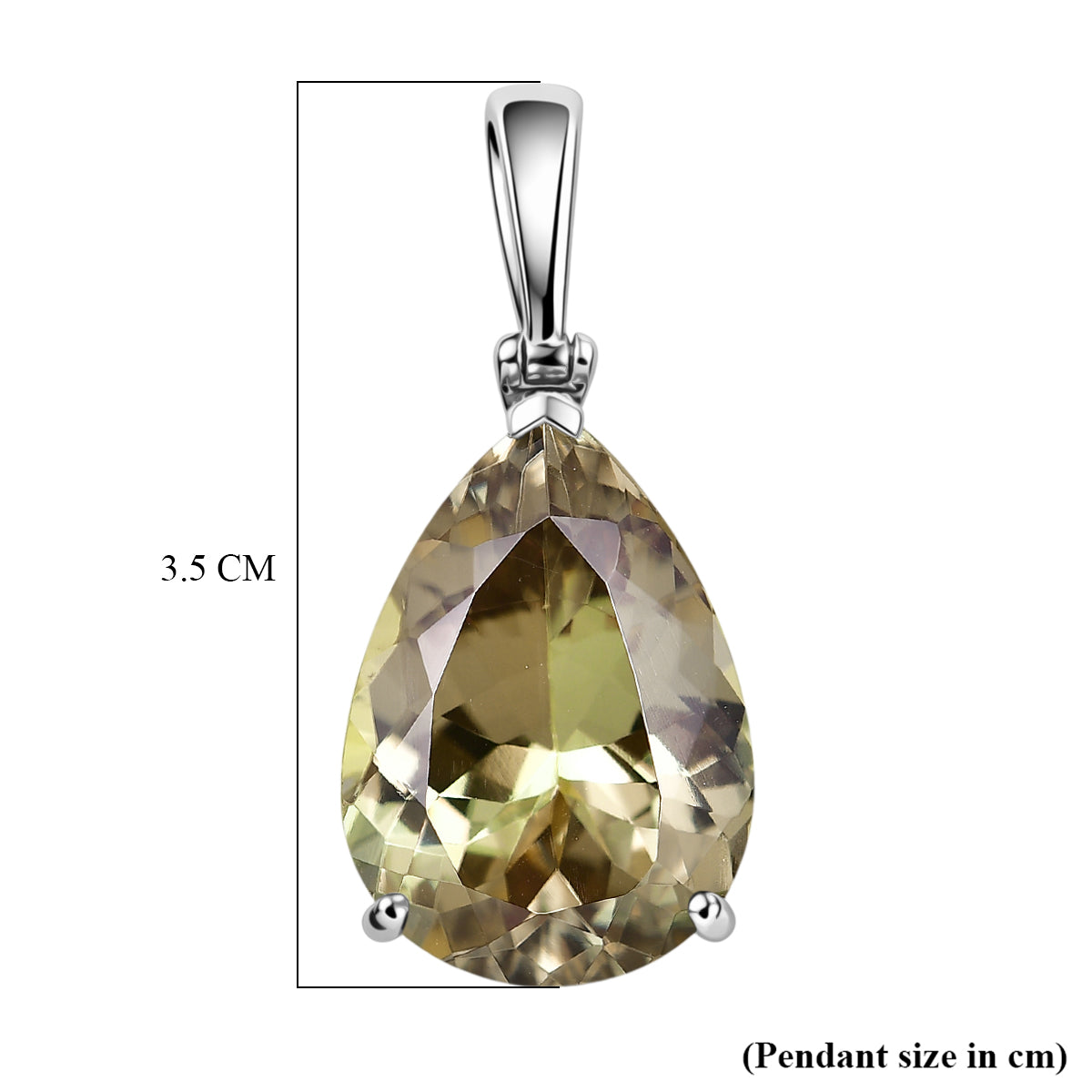 Rhapsody - 950 Platinum AAAA Natural Turkizite Pear Cut Solitaire Pendant 20.00 Ct, Platinum Wt. 5.12 Gms 8500924 6