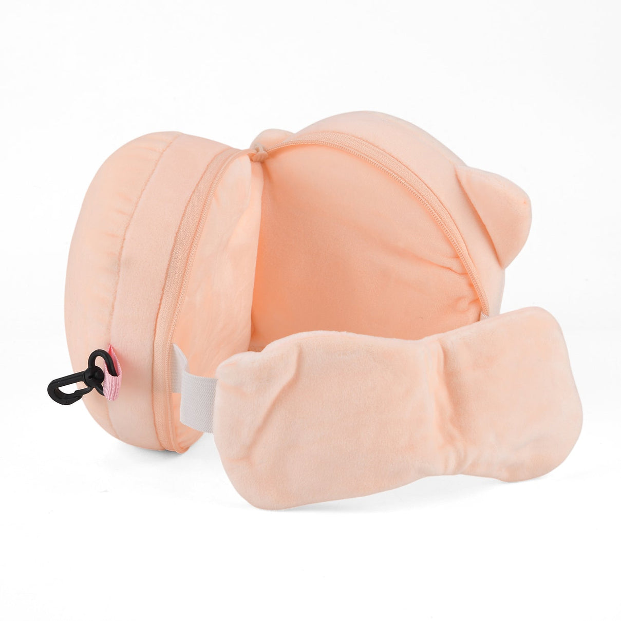 2-in-1 Pig Pattern Eye Mask &amp; Neck Pillow Duo - Peach V32359396 6
