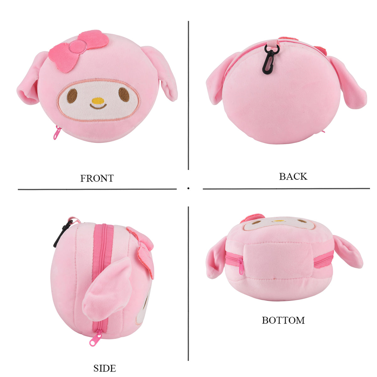 2-in-1 Rabit Pattern Eye Mask &amp; Neck Pillow Duo - Pink V32699877 4