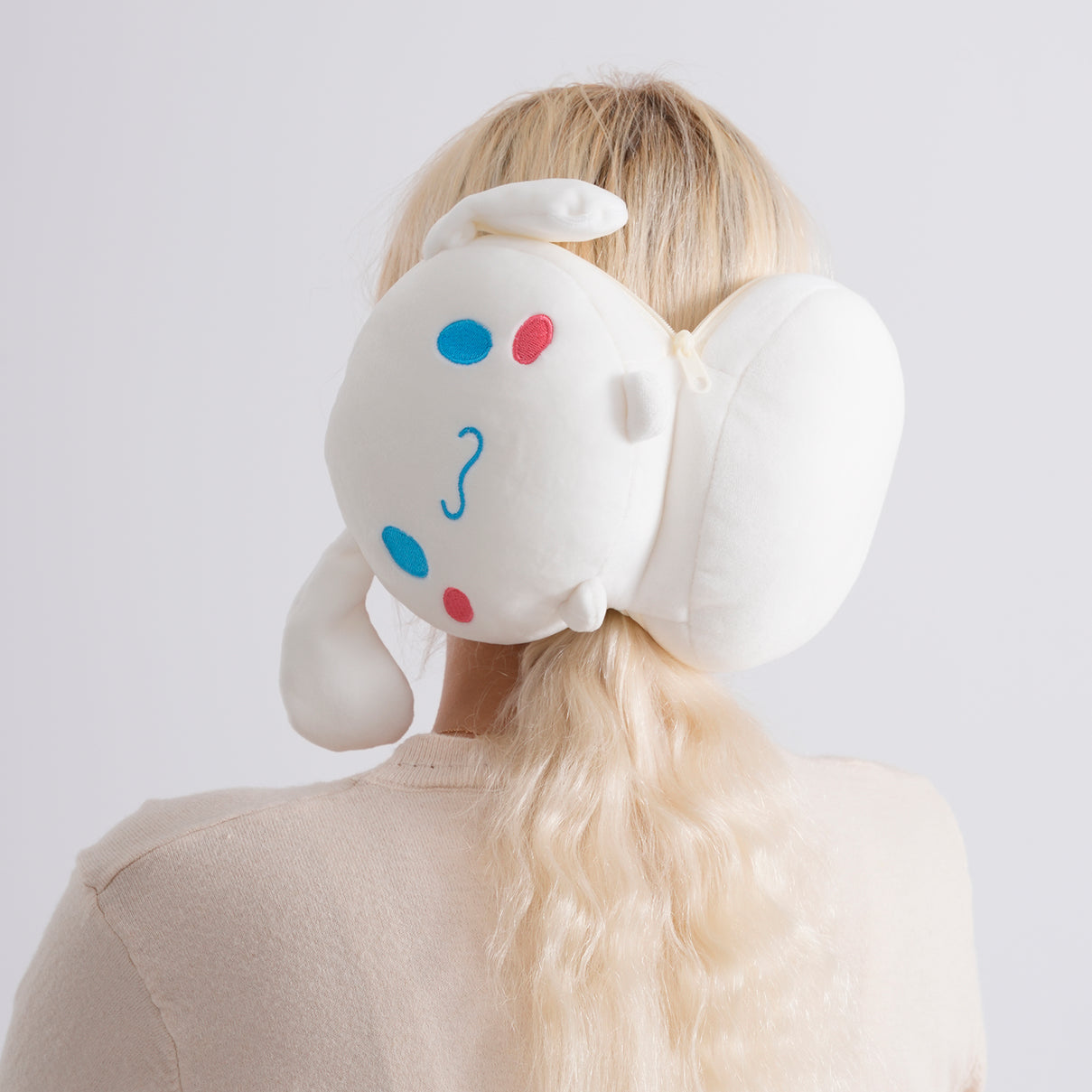 2-in-1 Dog Pattern Eye Mask &amp; Neck Pillow Duo - White V32489195 2