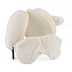 2-in-1 Dog Pattern Eye Mask & Neck Pillow Duo - White_8500990_5