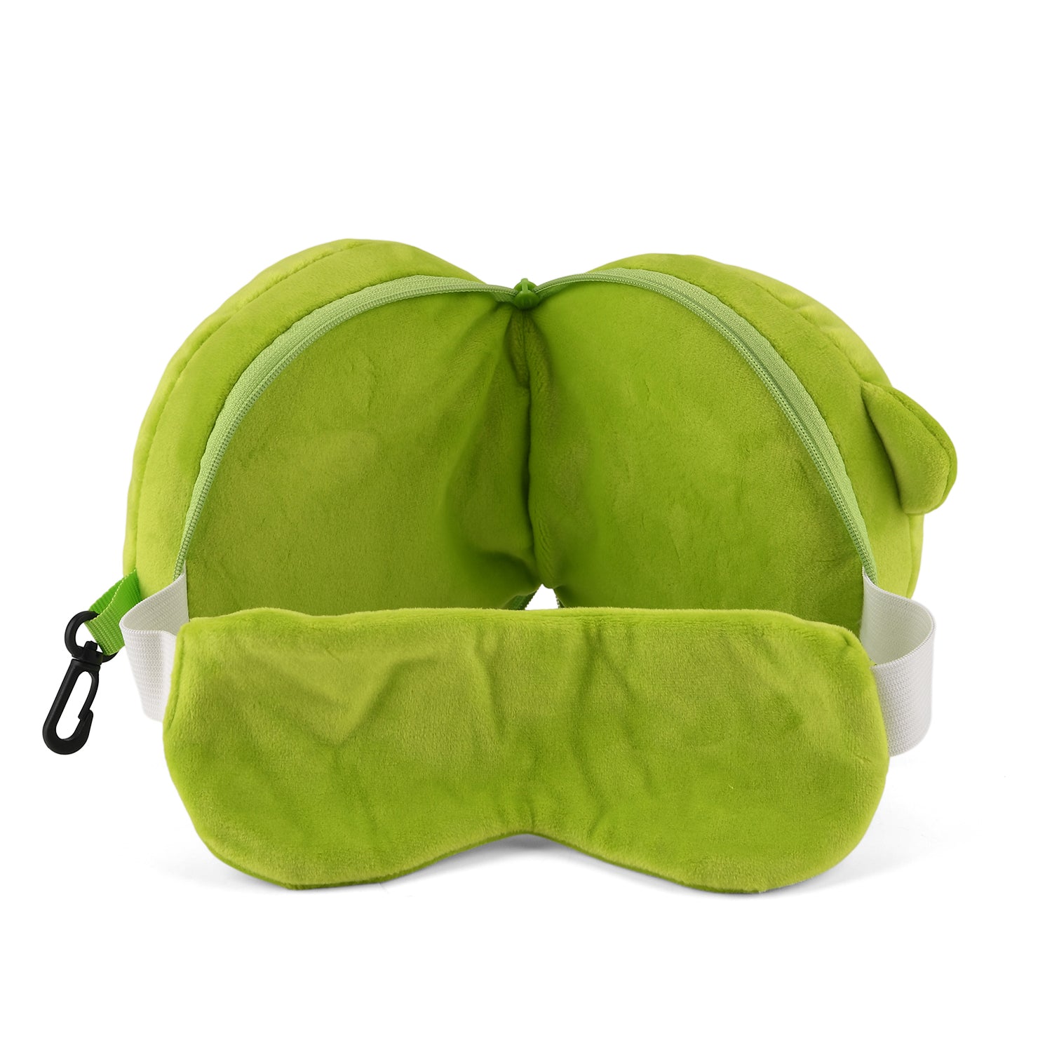2-in-1 Bif-Eye Monster Pattern Eye Mask &amp; Neck Pillow Duo - Green 8500998 5