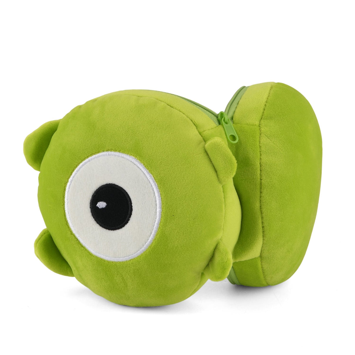 2-in-1 Bif-Eye Monster Pattern Eye Mask &amp; Neck Pillow Duo - Green V32359225 7