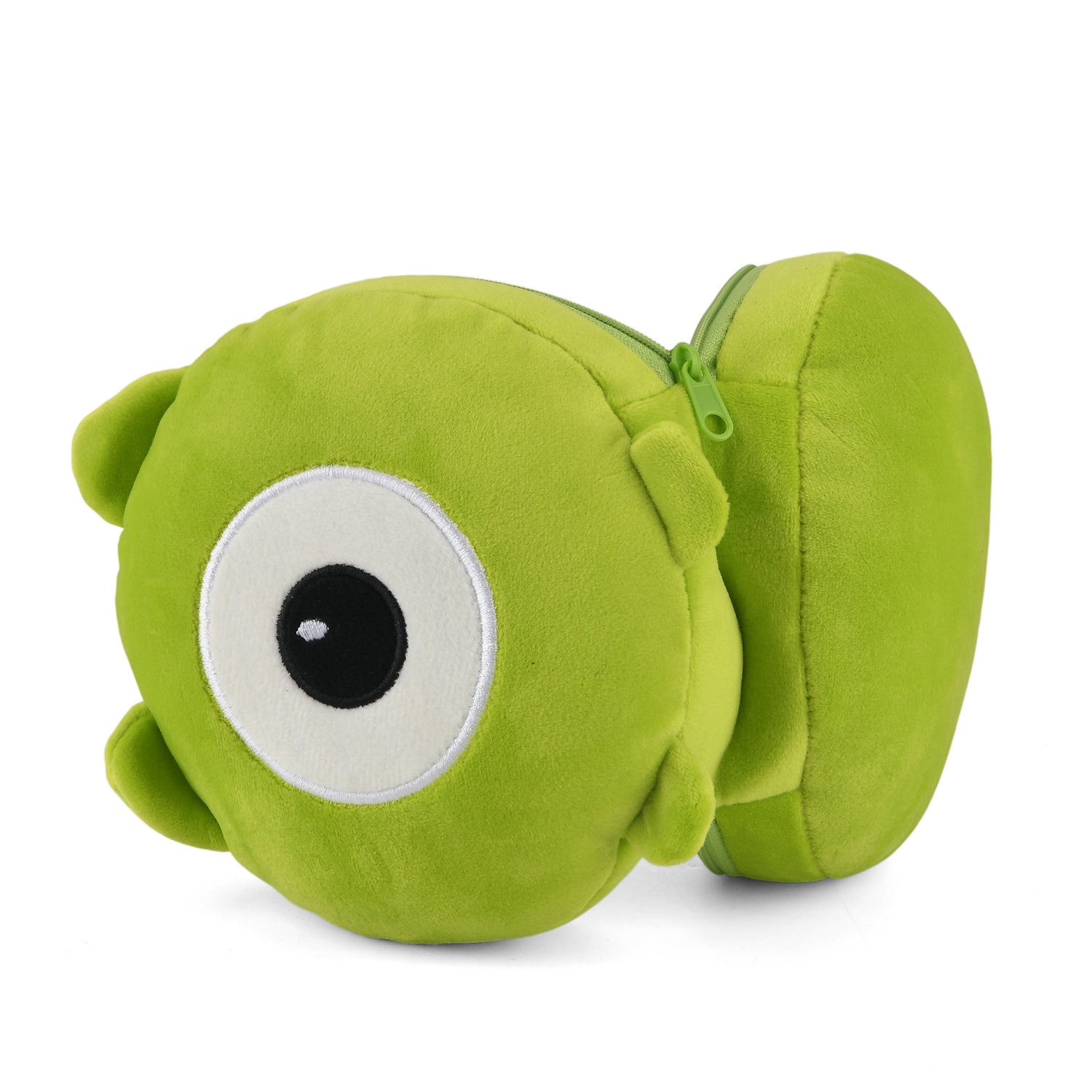 2-in-1 Bif-Eye Monster Pattern Eye Mask &amp; Neck Pillow Duo - Green V32359225 7