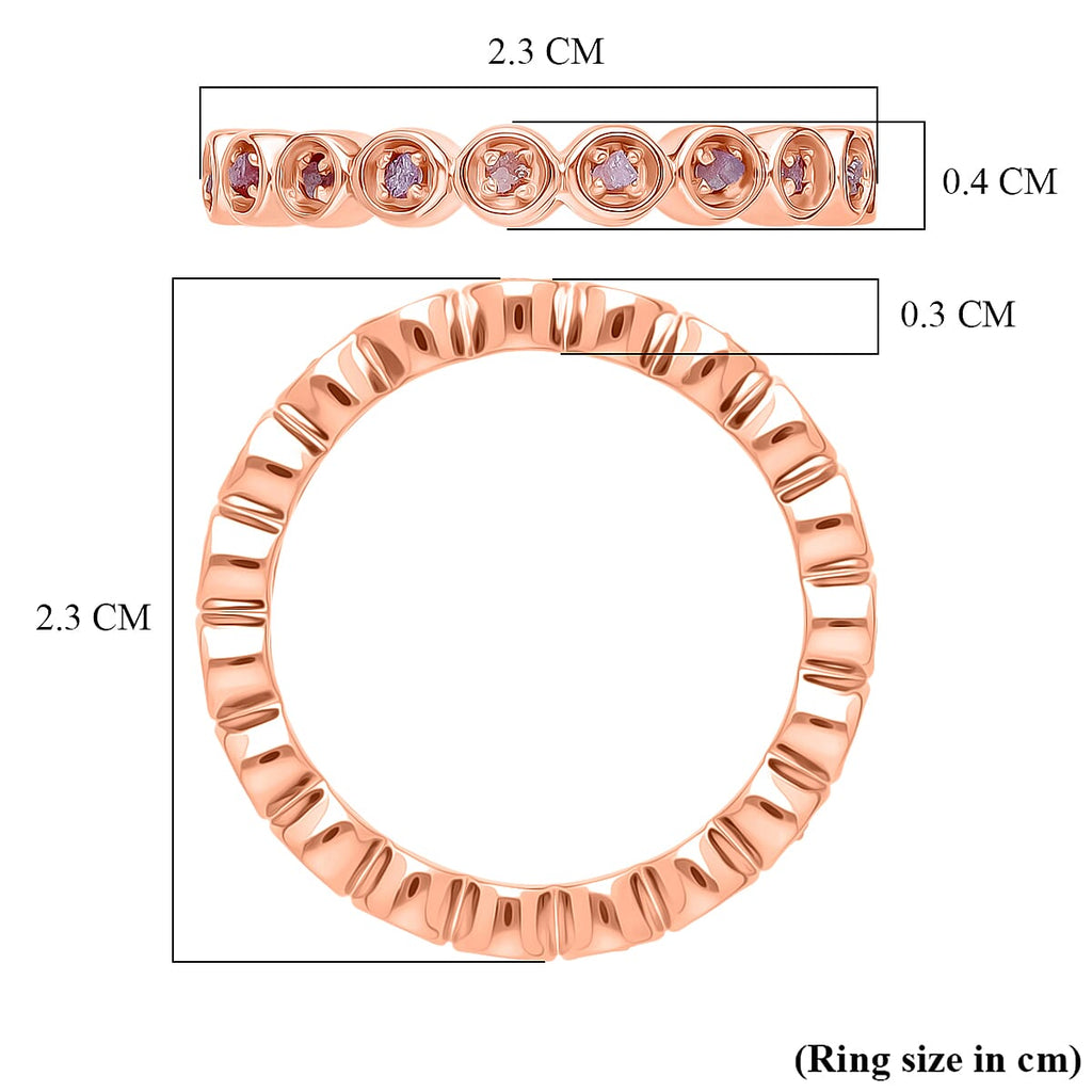 D'Joy Natural Pink Diamond Ring in 18K Vermeil Rose Gold Plated Sterling Silver_8501324_5