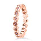 D'Joy Natural Pink Diamond Full Eternity Ring in 18K Vermeil Rose Gold Plated Sterling Silver 0.27 Ct._8501338_3