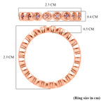 D'Joy Natural Pink Diamond Full Eternity Ring in 18K Vermeil Rose Gold Plated Sterling Silver 0.27 Ct_8501360_5