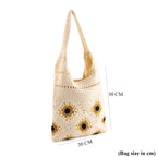 Floral Crochet Slouchy Tote Bag - Cream_8501468_7