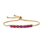 Close Out Deal- African Ruby Linking Adjustable Bracelet (Size - 7 to 10.5) 4.91 Ct._8501505