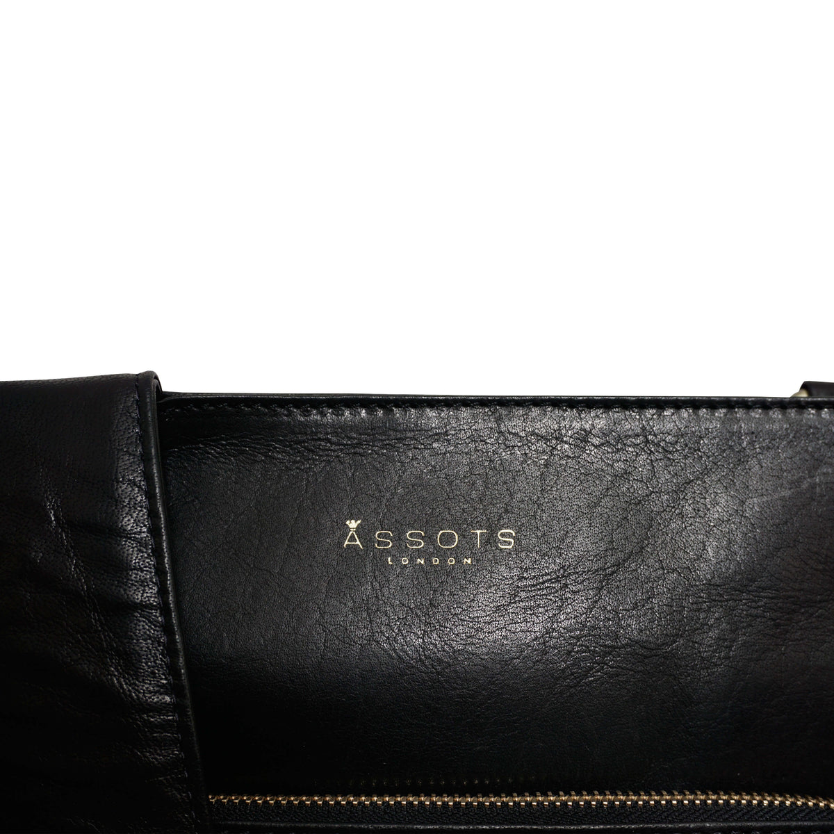 Assots London Canary Black Vintage Leather Sling Crossbody Bag 8501588 4
